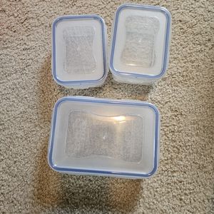 3 lock & lock storage containers